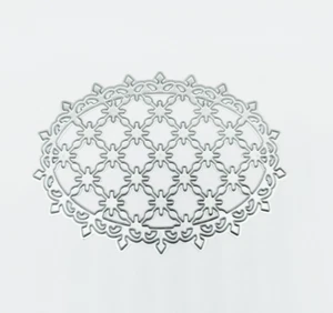 Cerchio di fiori di pizzo metallo taglio carte stampo fare scrapbooking carta artigianato Regno Unito - Foto 1 di 3
