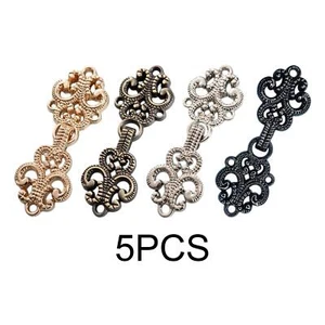 5Pcs Cloak Clasp Fasteners Fashion Clasp Closure Buttons for Jacket Girls Women - Picture 1 of 25