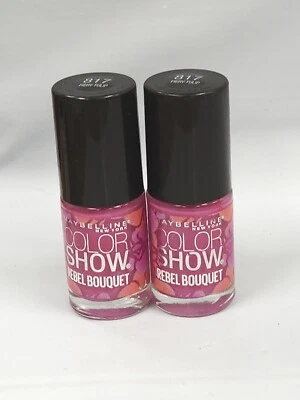 Esmalte de uñas Maybelline Color Show Rebel Bouquet # 817 Fiery Tulip .23 oz 2 piezas Foto 1 de 2