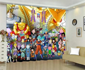 Vendajes de tortuga impresión de anime japonés cortinas de bloqueo 3D ventana de tela - Imagen 1 de 4