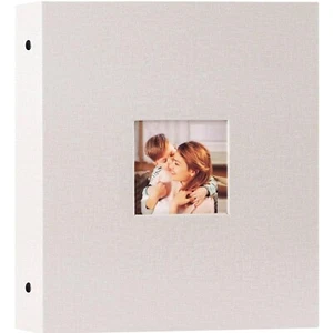 Fotoalbum, 13x18 cm, 200 Fotos, Leinen, Einsteckalbum, Querformat, Beige - Bild 1 von 9