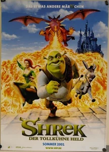 G1093 Kinoplakat - Shrek - Der tollkühne Held (2001) GEROLLT - Picture 1 of 2