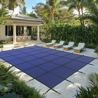 ColourTree Inground Pool Safety Cover - Triple Stitched & Rain Permeability - Image 1 of 4