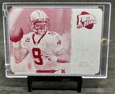 🔥2009 UD Heroes Drew Brees Magenta Printing Plate 1/1 One-of-One Saints HOF