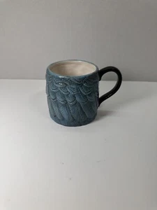 Tazza John Derian Feather 15 oz in gres tonalità turchese 2024 E2 - Foto 1 di 3