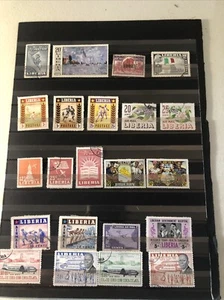 Collection Of Foreign On Pages Mint Used Africa LiberiTopicals S/s sheets Africa - Picture 1 of 12