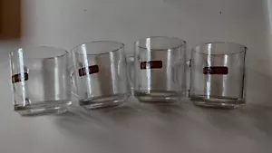 Bushmills Irish Coffee Glass X 4 Mug Coffee Cup 10oz Clear Luminarc Vintage - Picture 1 of 8