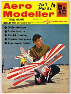 AEROMODELLER Magazine January 1969 BURP C/L simple profile Full size Plans - Picture 1 of 5
