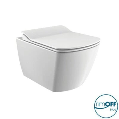 Elegance Rimless Wall Hung Combined Bidet Toilet With Soft Close Seat - Image 1 of 4