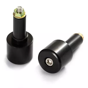Contrappesi Moto 13mm Stabilizzatori Bilancieri Tappi Manubrio Scooter Nero - Foto 1 di 1