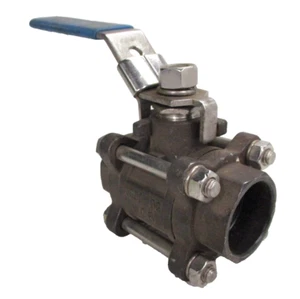 FNW 311-SW Ball Valve 1" Socket Weld, 1000-psi w/ Lockable Lever Operator - Picture 1 of 15