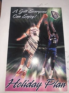 De colección New Jersey Nets Firmado Kenyon Martin Blocks Michael Jordan Shot  - Imagen 1 de 5