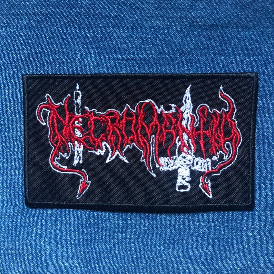 Necromantia embroidered patch Rotting Christ Varathron Samael Mortuary Drape - Image 1 of 1