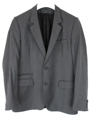 GIVENCHY Blazer Men's (EU) 52 Wool Single Breasted Notch Lapel Melange Pattern - Image 1 of 4