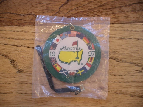 1997 MASTERS GOLF AUGUSTA NATIONAL BAG TAG TIGER WOODS NEW VERY VERY RARE PGA Cover