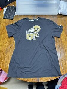 New Orleans Saints Shirt Men's Large Gold Short Sleeve Crew Neck The Nike Tee