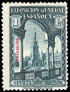 Fernando Poo - Edi * 176 - 1929 - Exposición Sevilla y Barcelona - 1 Pta. - Imagen 1 de 1