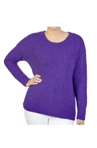 Seven7 Popcorn Chenille Pullover Farbe Prisma Violett/ Größe wählbar Neu mit Etikett - Bild 1 von 22