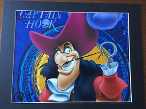CAPTAIN HOOK~PIRATE OF THE JOLLY ROGER~11x14 Mat Print~DISNEY VILLAIN~PETER PAN - Picture 1 of 1