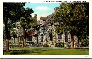 Postcard The Rock House at Lake Murray near Ardmore, Oklahoma - Picture 1 of 2