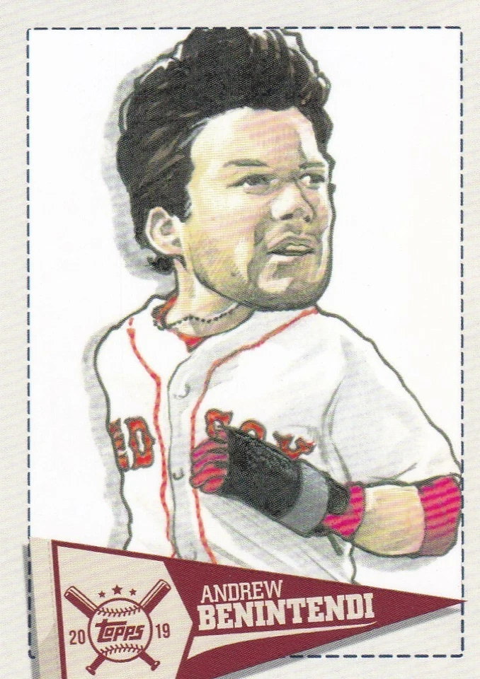 ANDREW BENINTENDI 2019 TOPPS BIG LEAGUE STAR CARICATURE INSERT #SCR-AB BOSTON - Image 1 of 1