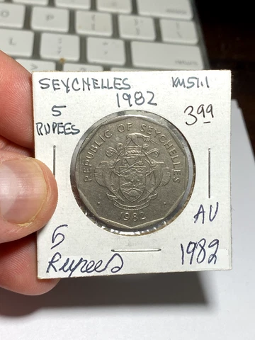 1982 Seychelles 5 Rupees Cover