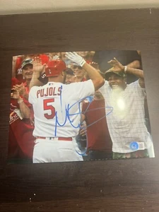 Autógrafo firmado por el rapero Nelly 8x10 foto de Albert Pujols cardenales BAJO CERTIFICADO DE AUTENTICIDAD BH16357 - Imagen 1 de 2
