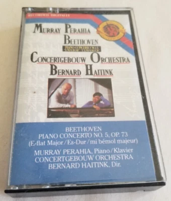 Murray Perahia–Piano Concerto No. 5 "Emperor"  CBS ‎– MT 42330 Cassette 1987 - Image 1 of 4