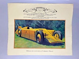 Set of 8 Vintage Automobile Prints - Sunbeam/Miller/Riley/Daimler-Benz/Delage - Picture 1 of 8