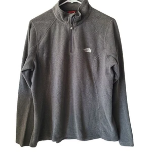 The North Face US Damen Gr. L Quarter Zip Pullover Fleecepullover grau *defekt* - Bild 1 von 11