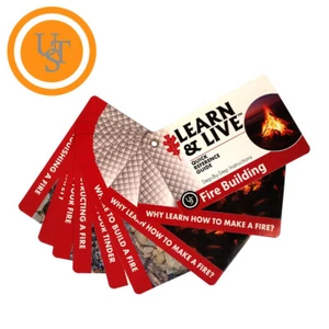Ultimate Survival UST Live & Learn Fire Building Uses Reference Cards U-80-1035 - Picture 1 of 2