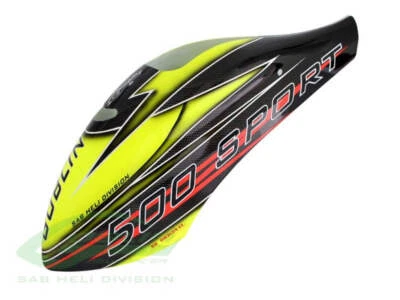 Canomod Airbrush Canopy SAB Yellow/Black - Goblin 500 Sport : H0938-S - Image 1 of 4