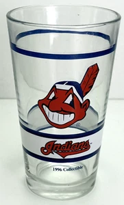 Cleveland Indians Baseball Drinking Glass - Chief Wahoo - 1996 #4 - Picture 1 of 6