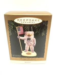 Hallmark 1994 The Eagle Has Landed Keepsake Ornament Magic Light Sound & Voice - Picture 1 of 7