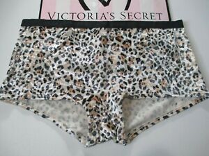 VICTORIA'S SECRET Leopard Crushed Velvet Sexy Shortie Boyshort Panty S M L XL VS