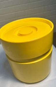 Vintage Mid Century Modern Eiskübel Italien Heller Sergio Asti gelb Melamin *lesen - Bild 1 von 10