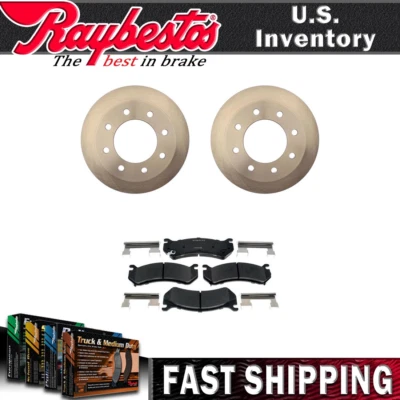 Rotores de freno traseros y pastillas de freno de cerámica para GMC Sierra 1500 HD 2003-2005 NUEVO Foto 1 de 4