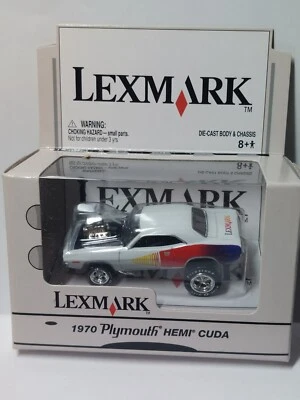 Johnny Lightning 1/64  🇨🇵 Lexmark Plymouth Hemi Cuda ,édition Limitée  Usa - Photo 1/4