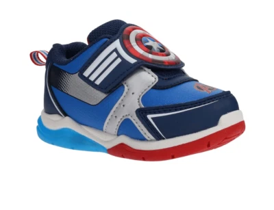 Zapatilla deportiva iluminada Marvel Capitán América para niños pequeños, talla 8, NUEVA Foto 1 de 4