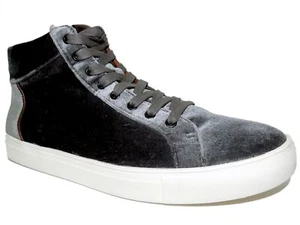 Kenneth Cole Reaction Men's Road High-Top Velvet Sneakers Grey Size 9 M - Bild 1 von 6