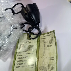 Good Directions Black Tulip Rain Chain/Gutter Clip - Picture 1 of 3
