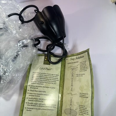 Clip de canal/cadena de lluvia de tulipán negro Good Directions Foto 1 de 3