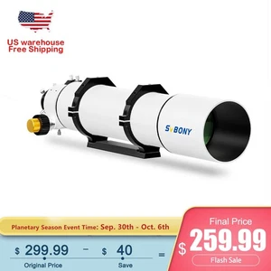 SVBONY SV48P 102mm f/6.5 Refractor Telescope 2.5inch RAP Double Speed Focuser - Picture 1 of 18