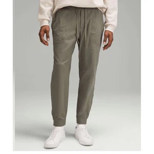 Pantaloni Lululemon Uomo ABC Jogger Warpstreme Grigio Salvia Allenamento Atletico S M5AMZS - Foto 1 di 9