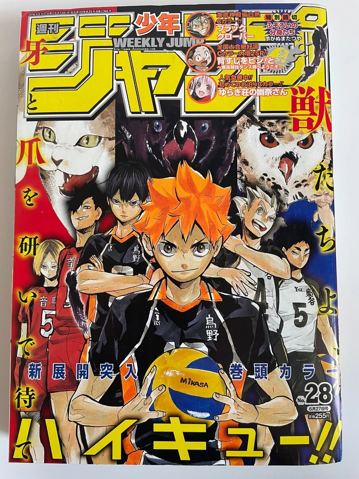 Weekly Shonen Jump 2016 No.28 Haikyu!! front color page Japanese - Image 1 of 4