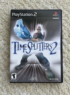 TimeSplitters 2 for Sony PlayStation 2 PS2 (2002) CIB Black Label w/ Reg Card - Image 1 of 4