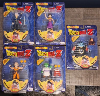 MISB Dragon Ball Z Irwin Toys Lot Of 5 - Chi Chi King Kai Dende Trunks Krillin - Image 1 of 2
