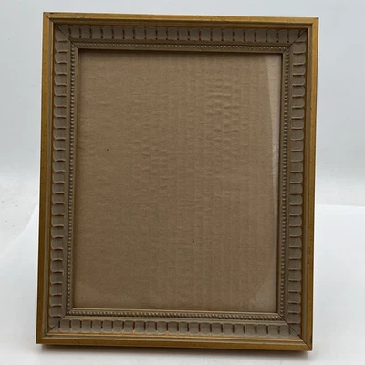 Caja de sombra de madera pintada dorada vintage arte colgante de pared de vidrio 12x10 Foto 1 de 4