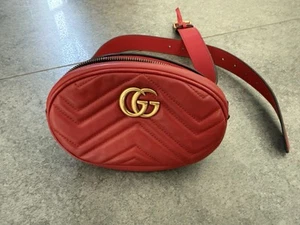 Gucci Marmont GG Gürtel-Tasche Leder - Bild 1 von 8