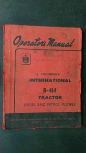 McCormick International B-414 Tractor Operator's Manual Diesel Petrol - Picture 1 of 2